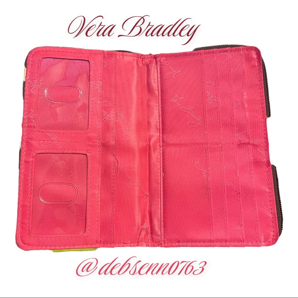 Vera Bradley Turn Knob Lock Large Wallet - Picture 3 of 4